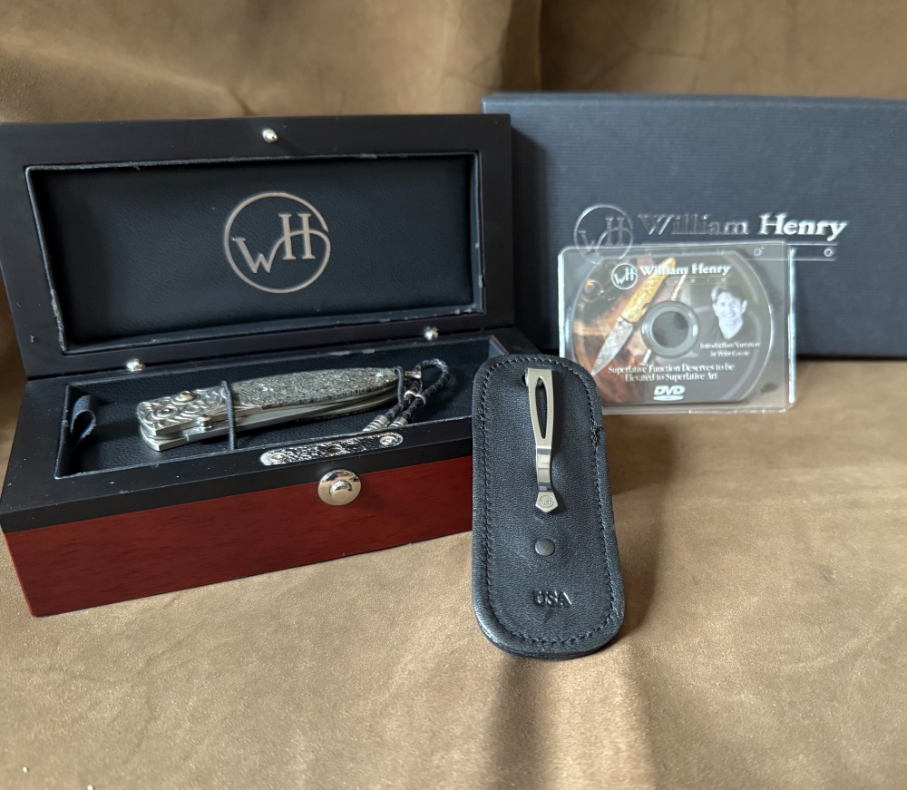 William Henry B05 1121 CONGO Limited Edition 9/25 Fossil Mammoth Bone-Damascus