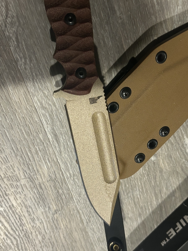 TOPS Knives M-PAT Fixed Blade Knife 1095 Steel, Kayden Sheathe
