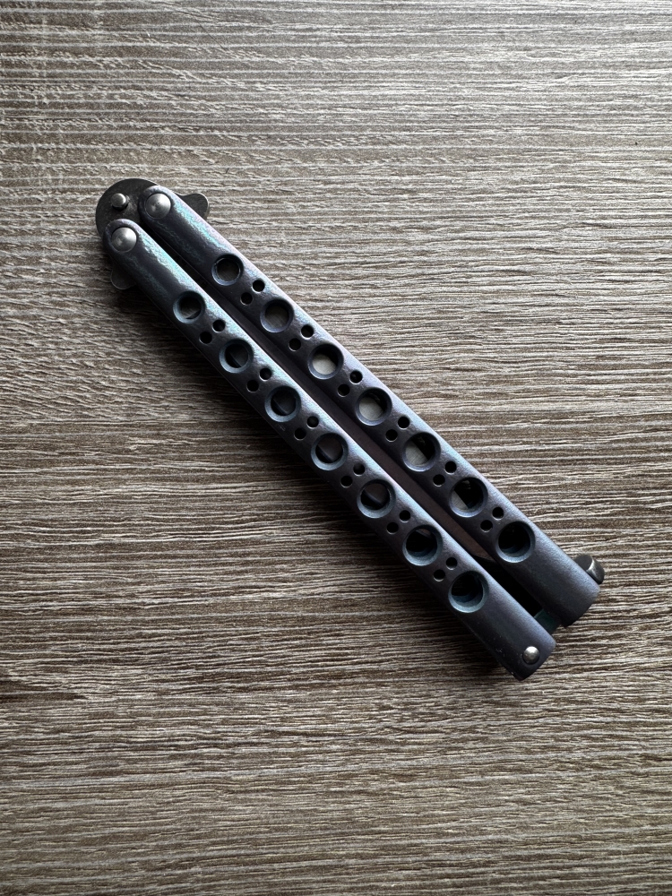 Benchmade 42A Bali-Song Butterfly Knife First Production 203/500 Anodized Titanium 