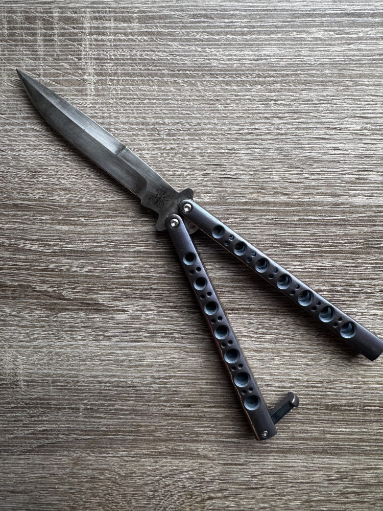 Benchmade 42A Bali-Song Butterfly Knife First Production 203/500 Anodized Titanium 