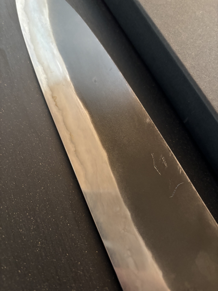 Naoki Mazaki Gyuto, white 2, KU, 215mm, Top!!!
