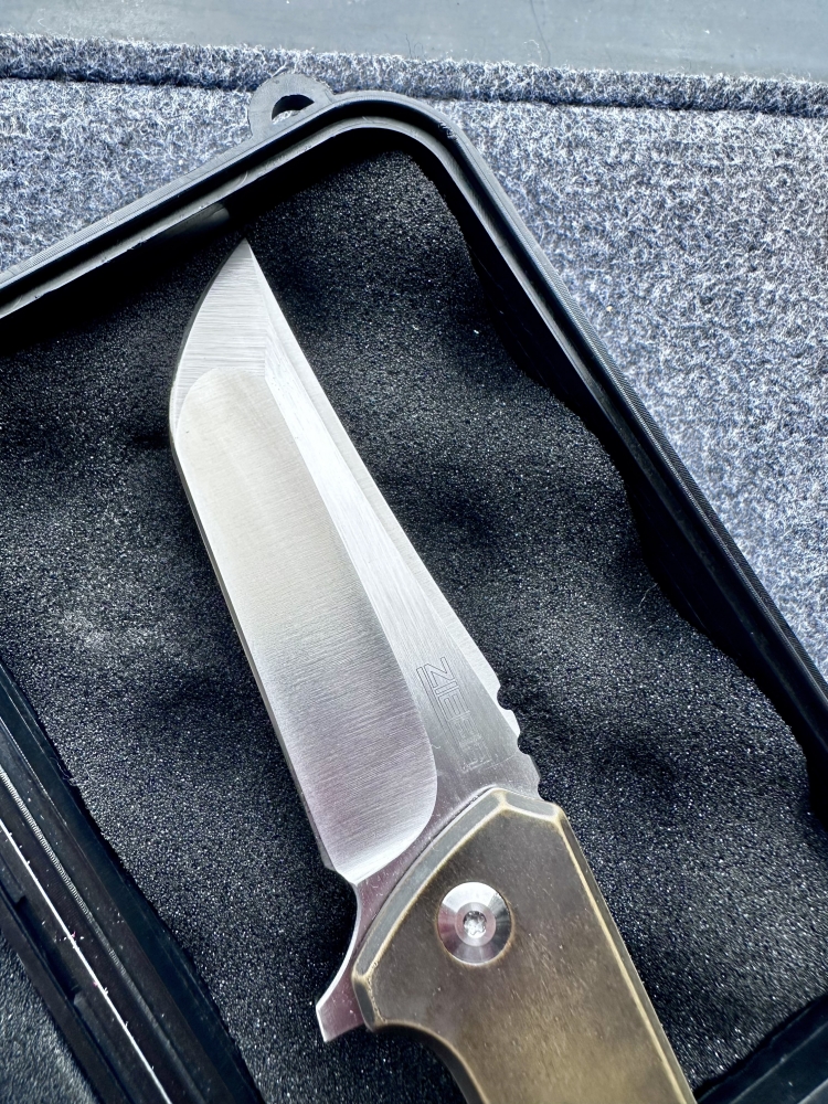 Zieba Knives x Nick Chuprin Knives Collaboration custom Bold in Bronze special edition box & papers NOS 