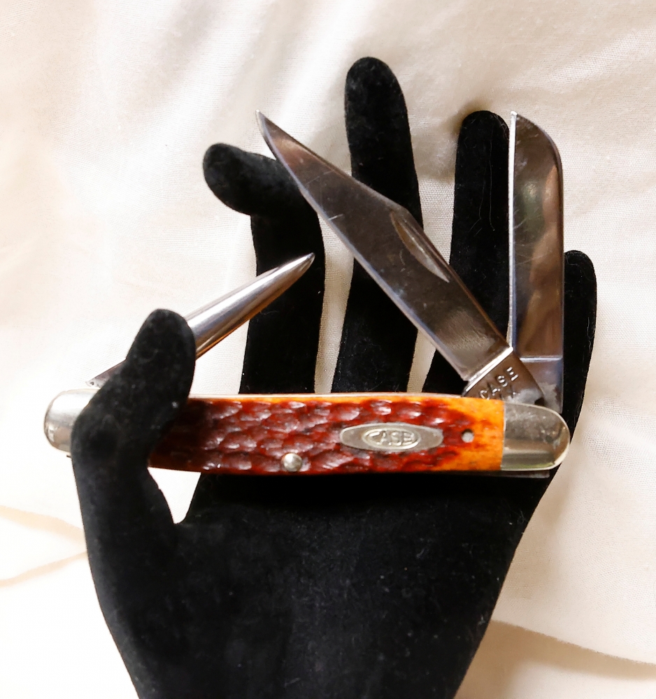 CASE STOCKMAN 6347 pattern- CASE XX tang stamp- 1940 to 1960 knife! Special and beautiful knife!