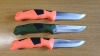 Alpina Sport Ancho Outdoor & Fishing Knife 3-Piece Set (2x Orange, 1x Green) - Umarex 5.0998-4
