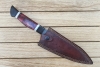 Handmade 8\" Chef's Knife with Leather Sheath