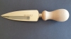 Bharbit Milano Model Lance Shaped Hard Cheese Knife 14cm - Beech Wood Handle - AISI 420MoV Stainless Steel