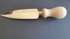Bharbit Milano Model Lance Shaped Hard Cheese Knife 14cm - Beech Wood Handle - AISI 420MoV Stainless Steel