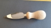 Bharbit Pavia Model Parmesan Hard Cheese Knife 9cm - Beech Wood Handle - AISI 420MoV Stainless Steel