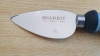 Bharbit Pavia Model Parmesan Hard Cheese Knife 9cm - Black Polypropylene Handle - AISI 420MoV Stainless Steel