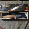 Frost Cutlery Fixed Blade Hunting Knife with Blue Handle & Nylon Sheath