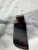 Handmade folding knife with belt pouch