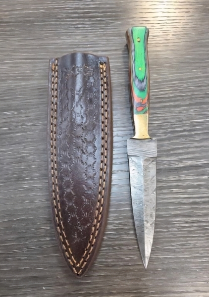 Green/orange/grey Handle Dagger 
