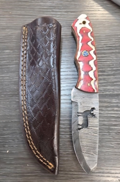 Deer Stamped Fixed-Blade