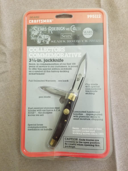 Vintage Sears Craftsman Collectors 100th Year 3-1/4