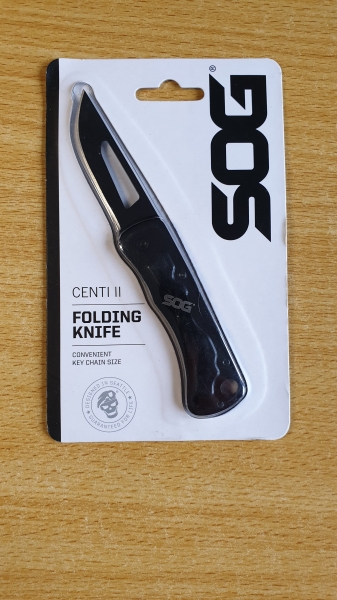 SOG Centi II Lockback Folding Knife (Black Oxide) - CE1012-CP