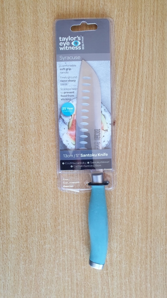 Taylor's Eye Witness Syracuse 130mm Santoku Knife - Aqua (RST104AGU)