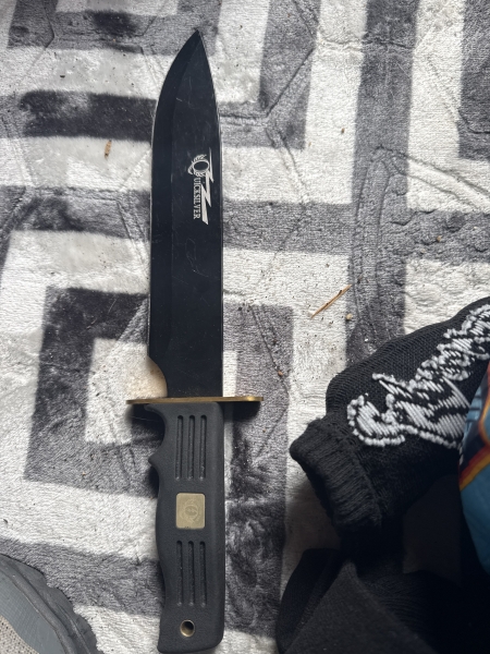 Got a lot going f knives bowee knives war knives ram bow knives old ones 