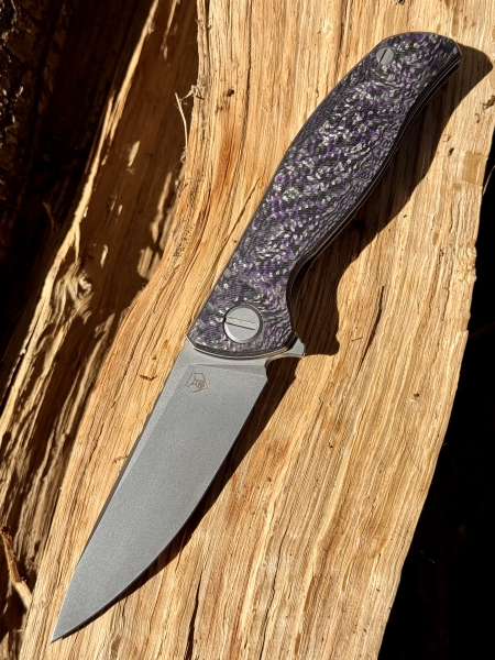 Shirogorov F3NS M390 purple carbon fibre 