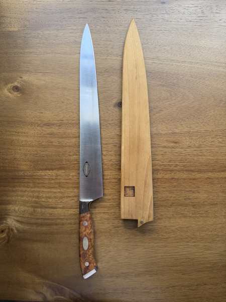 Nenohi NENOX-S Sujihiki 285mm Desert Ironwood Handle + Saya