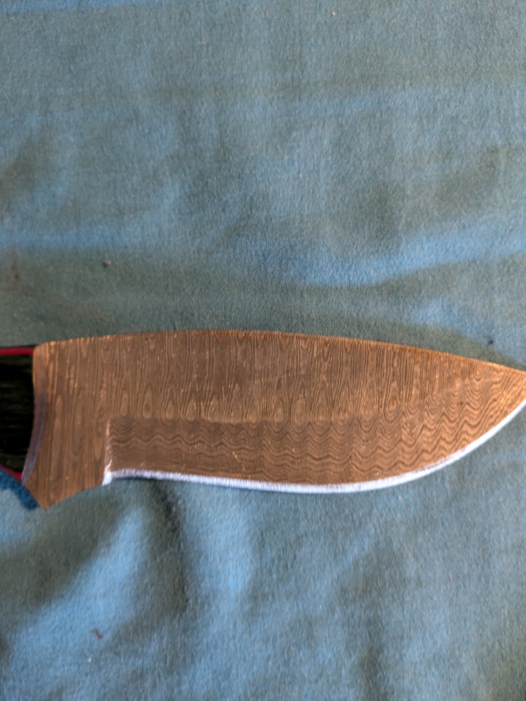 8 inch Damascus drop point 