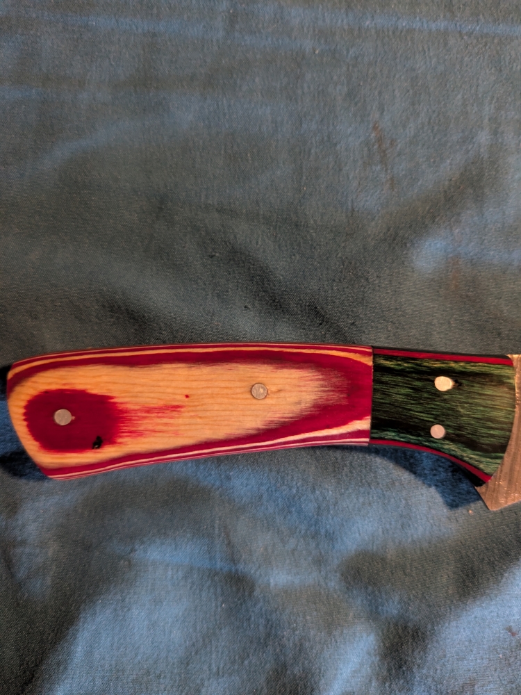 8 inch Damascus drop point 