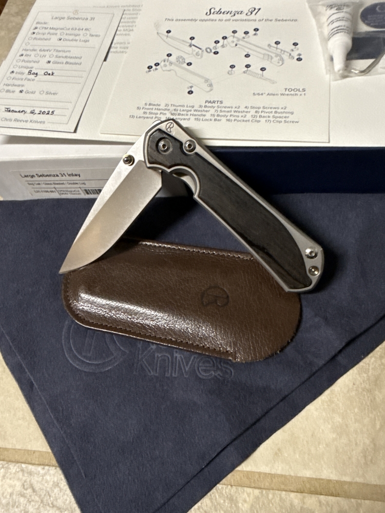 Chris Reeve Large Sebenza 31 Bog Oak 