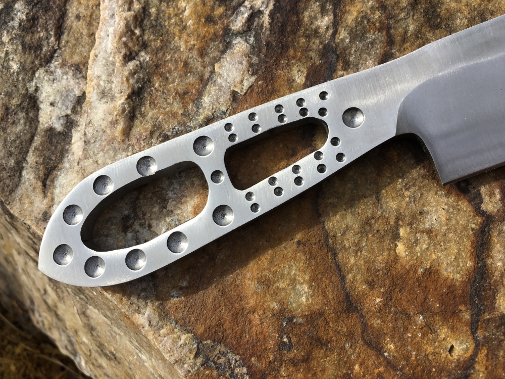 Drop Point Fantasy Style Kitchen Knife w/ Integral Handle 