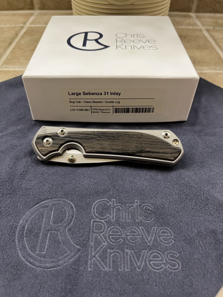 Chris Reeve Large Sebenza 31 Bog Oak 