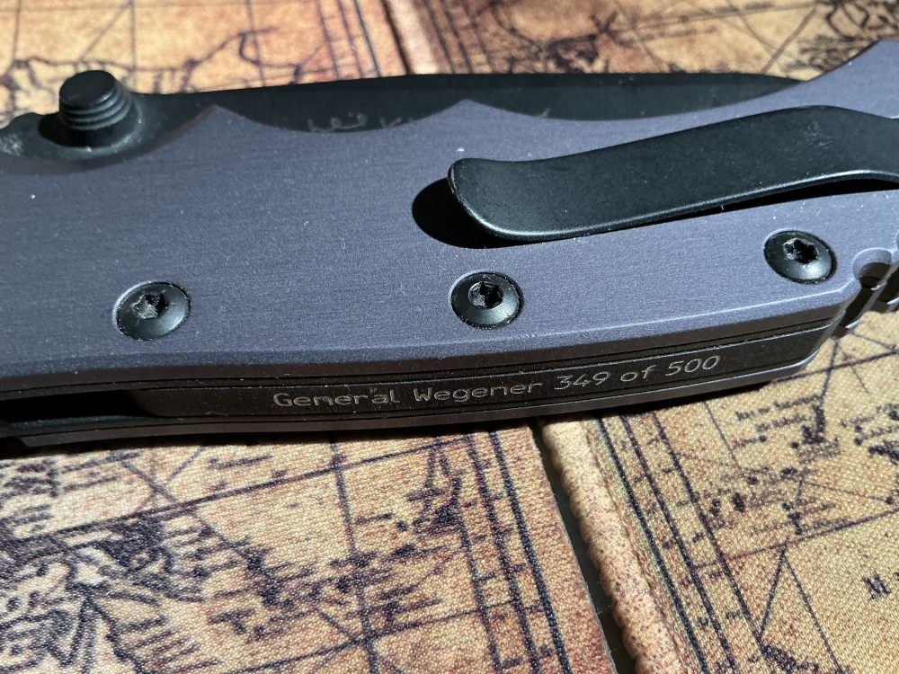 General Wegener collectible knife 349 of 500