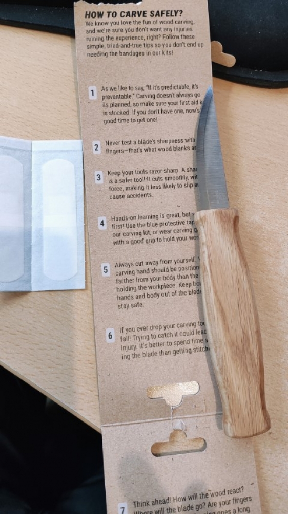 Beaver craft wood carving knife