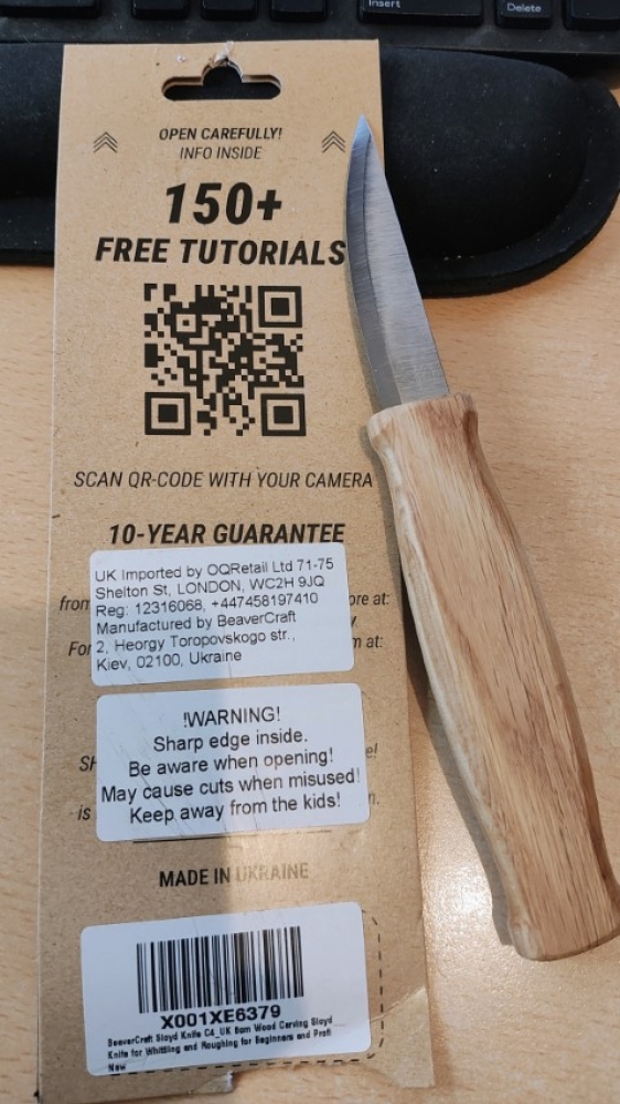 Beaver craft wood carving knife