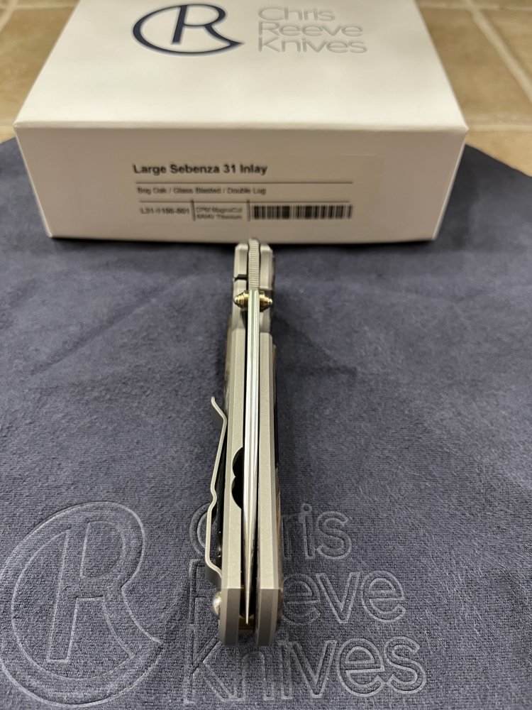 Chris Reeve Large Sebenza 31 Bog Oak 