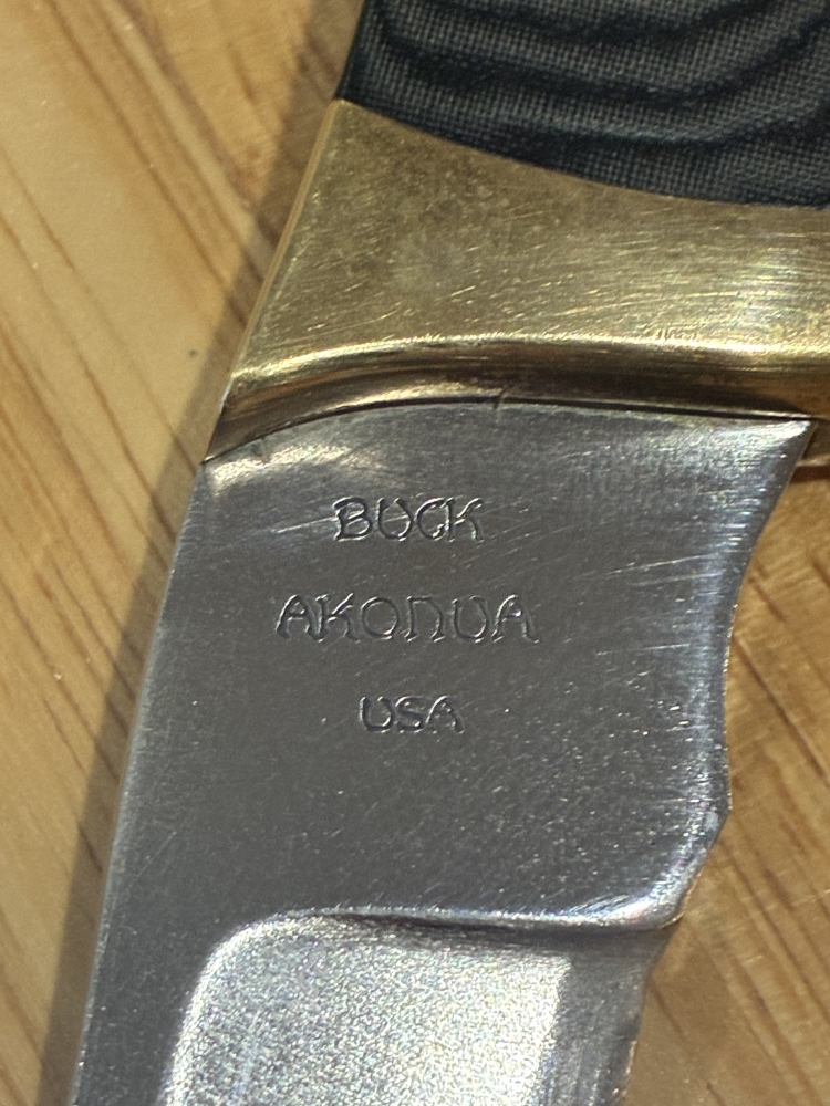 Vintage Buck AKONUA USA