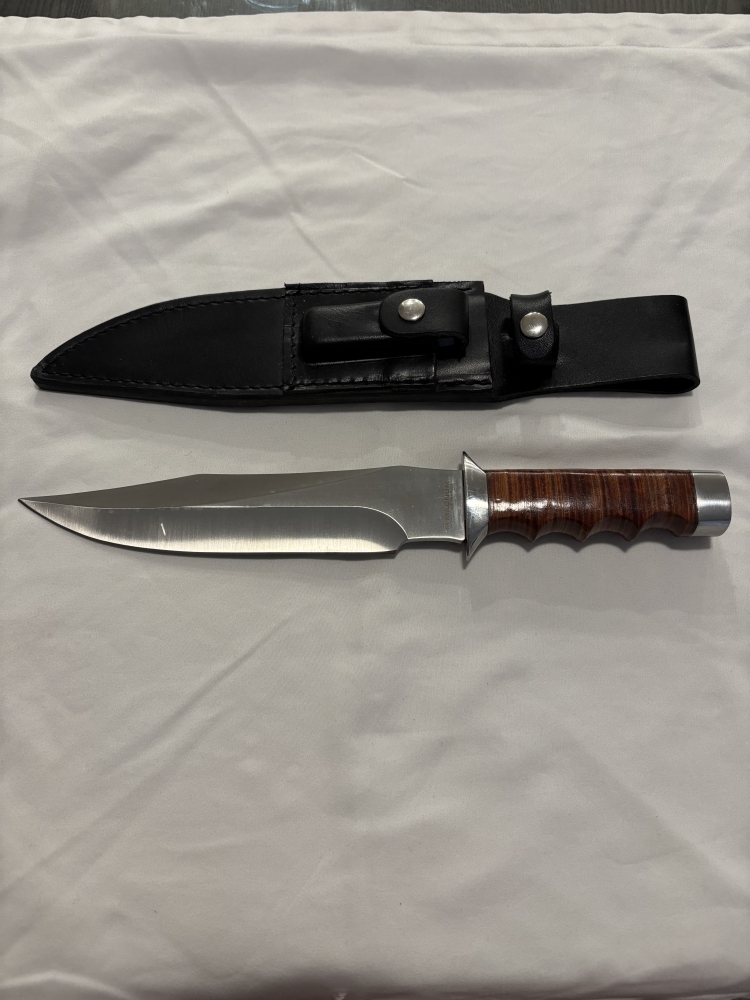 Boker Magnum Giant Bowie Fixed Blade Knife (8.125\" Satin Plain) 02MB565