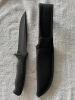Vintage US Buck Knighthawk model #650 Fighting/Hunting Knife with Sheath 6” Blade 11” overall length 