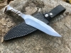Handmade Railroad Spike Knife With Leather Sheath