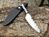 Serrated Fantasy Knife With Leather Sheath