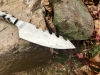 Serrated Fantasy Knife With Leather Sheath