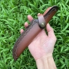 Leather Sheath for Dagger & Hunting Knife – Genuine Cowhide Protective Holder