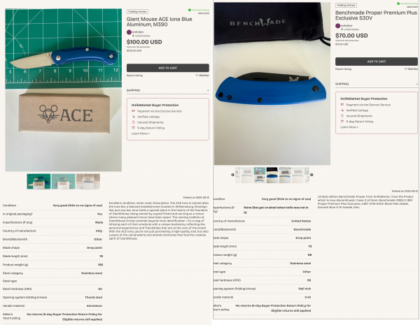 ACE Iona and Benchmade Proper Bundle