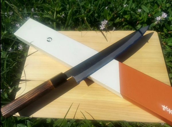 Mutsumi Hinoura White #2 240mm Slicer KU Ajikataya