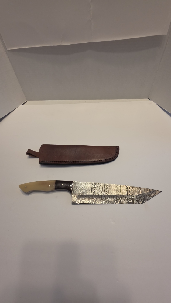 Damascus, chef knife.