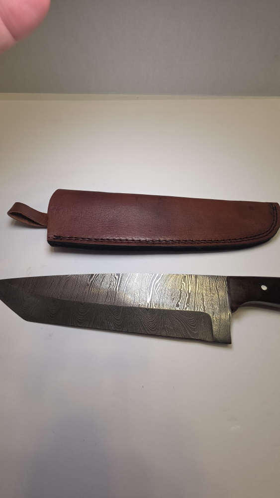 Damascus, chef knife.
