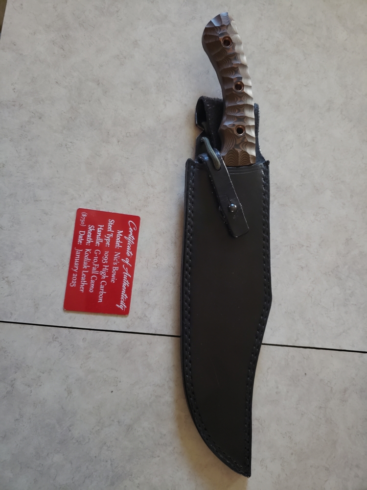Custom bowie knife