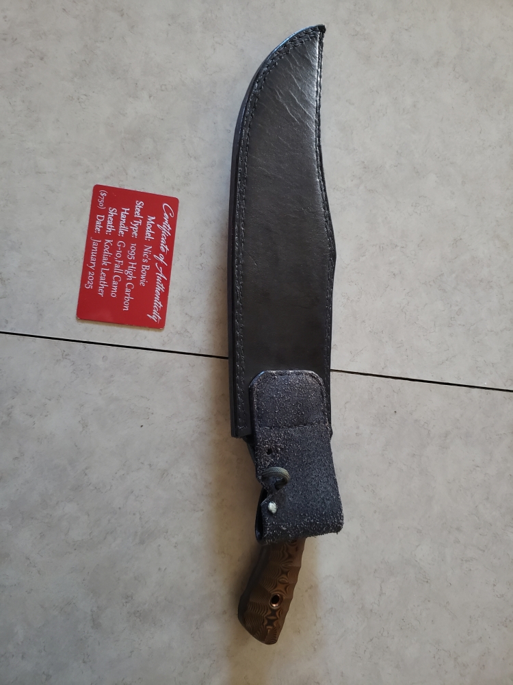 Custom bowie knife
