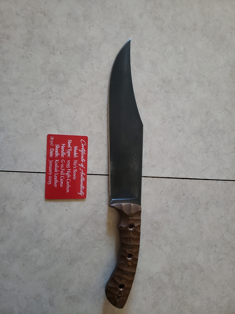 Custom bowie knife