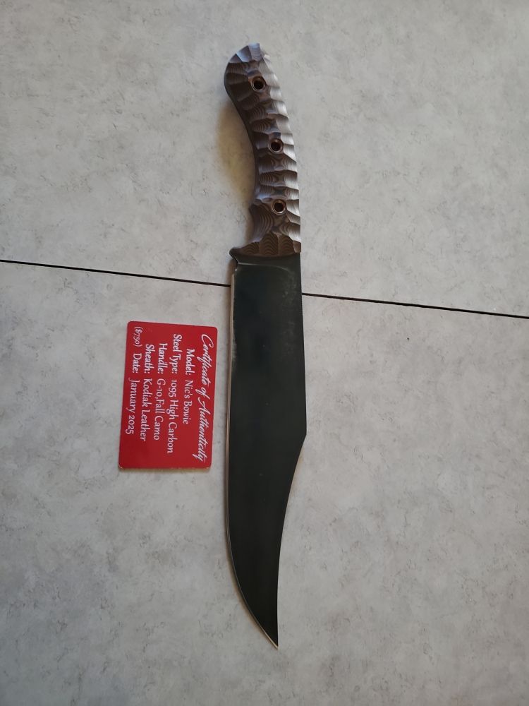 Custom bowie knife