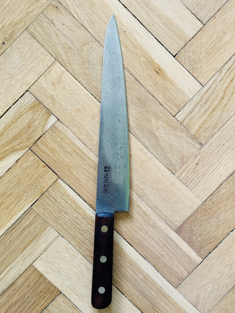 Restored Vintage Masahiro Bessaku 235mm gyuto/slicer