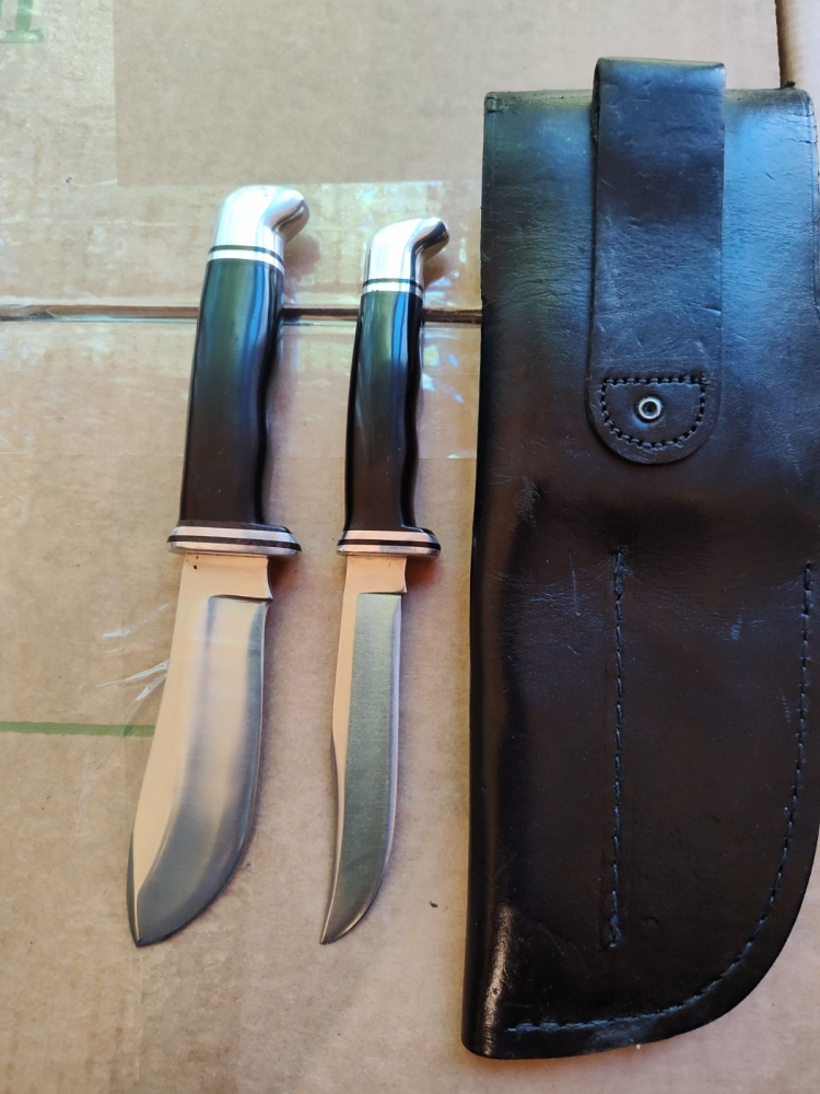 Buck 115 sportsman's set, consisting of 103 and 118 hunting knives in double sheath