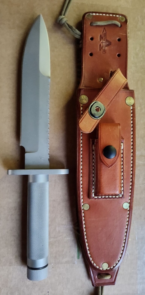 Robert Parrish Custom Survival Knife, 8 in \"Survivor\" model